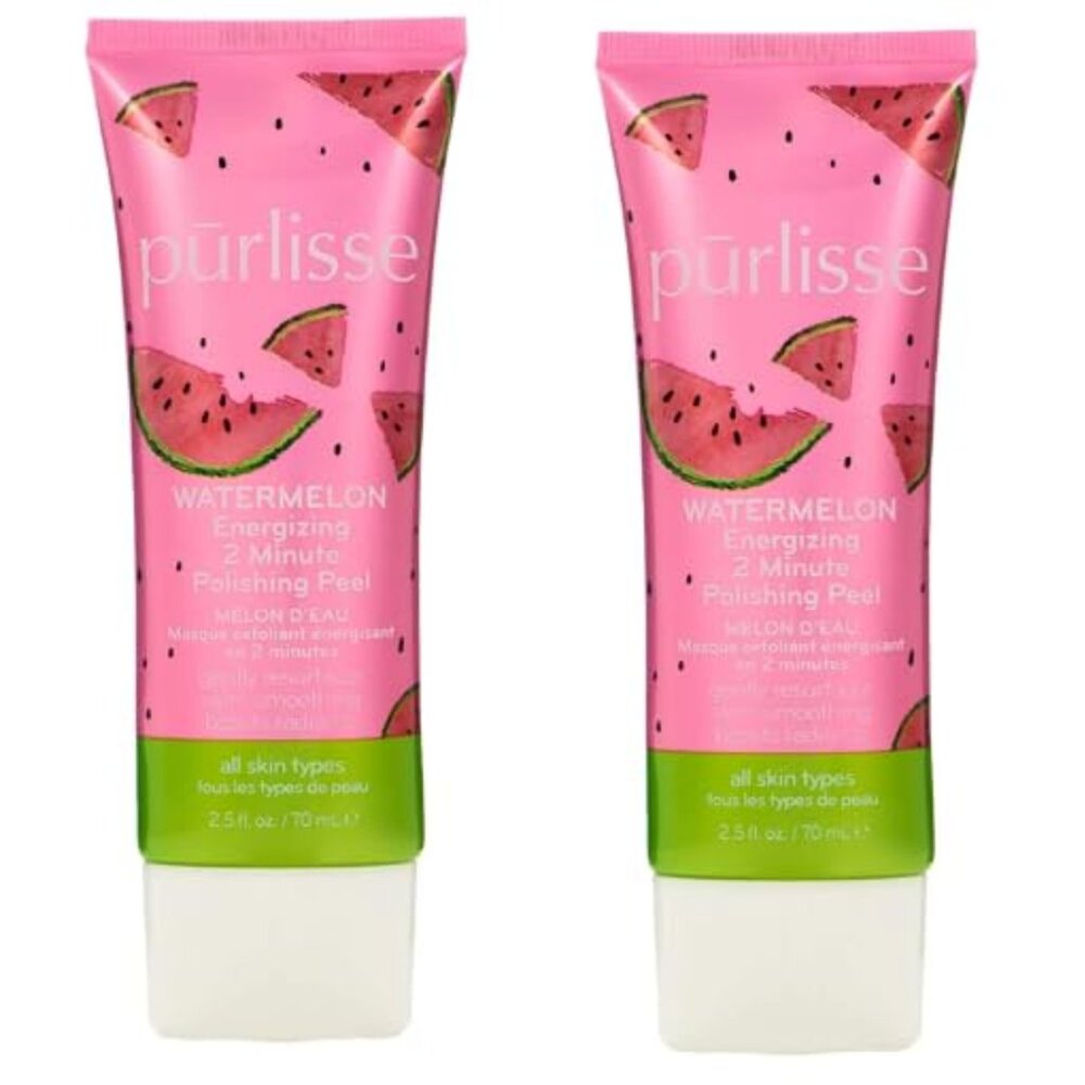 2 Of Purlisse Watermelon Energizing 2 Minute Polishing Peel Cruelty-free & clean